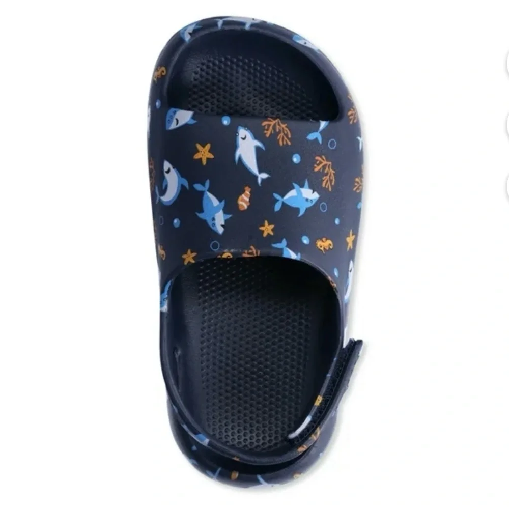 Wonder Nation Navy Shark Adventure Sandals